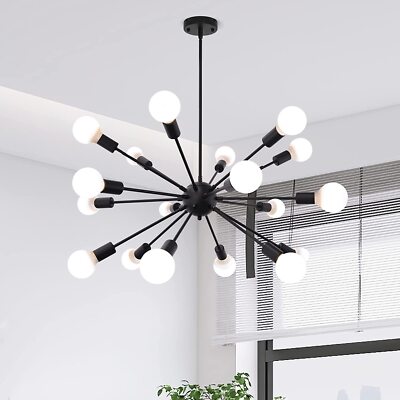 Modern Sputnik Chandelier Ceiling Fixture Pendant Light Living Room Kitchen Lamp