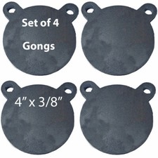 AR500 Steel Shooting Targets Lot Of 4 Laser Cut 4" x 3/8" Gong Tactical Scorpion