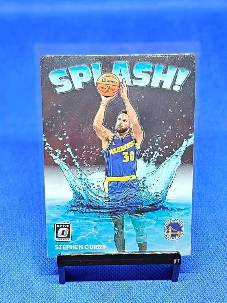2022-23 Donruss Optic Stephen Curry Splash Prizm  (silver background)