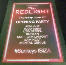 REDLIGHT 2015 @ SANKEYS CLUB - IBIZA CLUB POSTERS - DJ GARAGE GRIME MUSIC