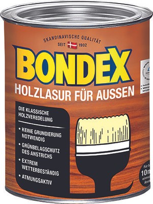 Bondex Holzlasur u. Grundierung, lösemittelhalt Bondex Holzlasur für Außen 0,75 