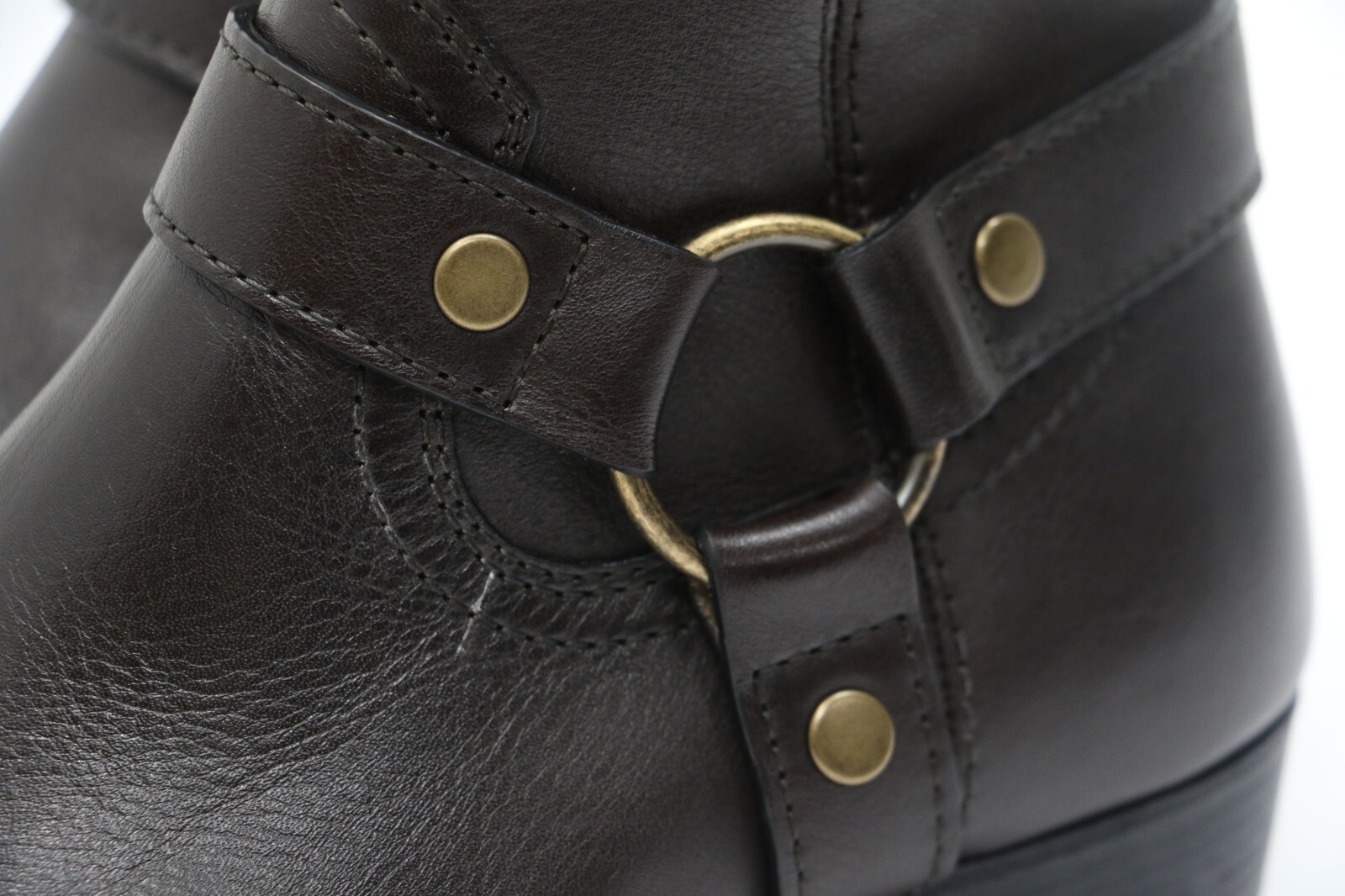 Stivali da uomo Saint Laurent Paris marrone scuro Wyatt taglia 9 US 42 EU