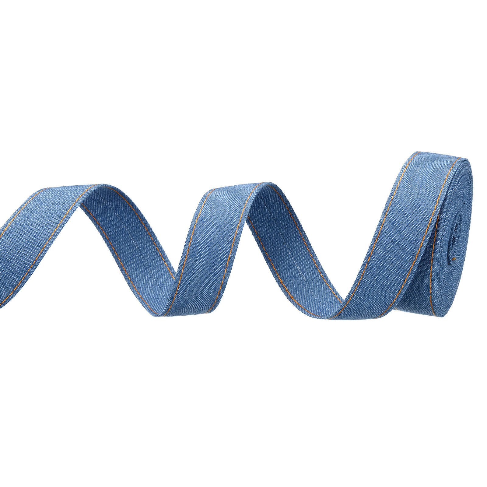 PATIKIL 1.5 Inch Denim Ribbon – 2 Rolls Total 11 Yards, Light Blue Jean Fabric Strips For DIY Crafts, Bows, Hair Clips & Sewing - View #6