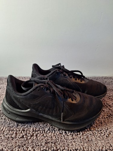 Nike Down Shifter II Sneakers Womans 6 Black Mesh Athletic Athlesier