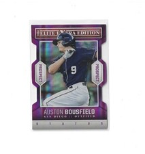 2014 Panini Elite Extra Edition Auston Bousfield Purple Die-Cut /150