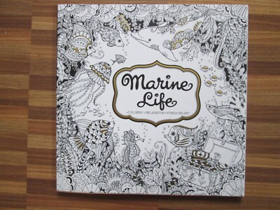 Marine Life Coloring Relaxation Stress Relief von Tracy Lu Malbuch Mandalas