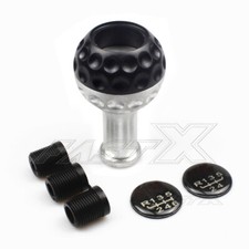 Black Aluminum Car Manual 5 Speed Gear Shift Knob Lever Shifter Golf Ball Shape