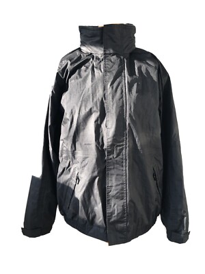 Mens Regatta Black Waterproof Jacket Sz L # 20