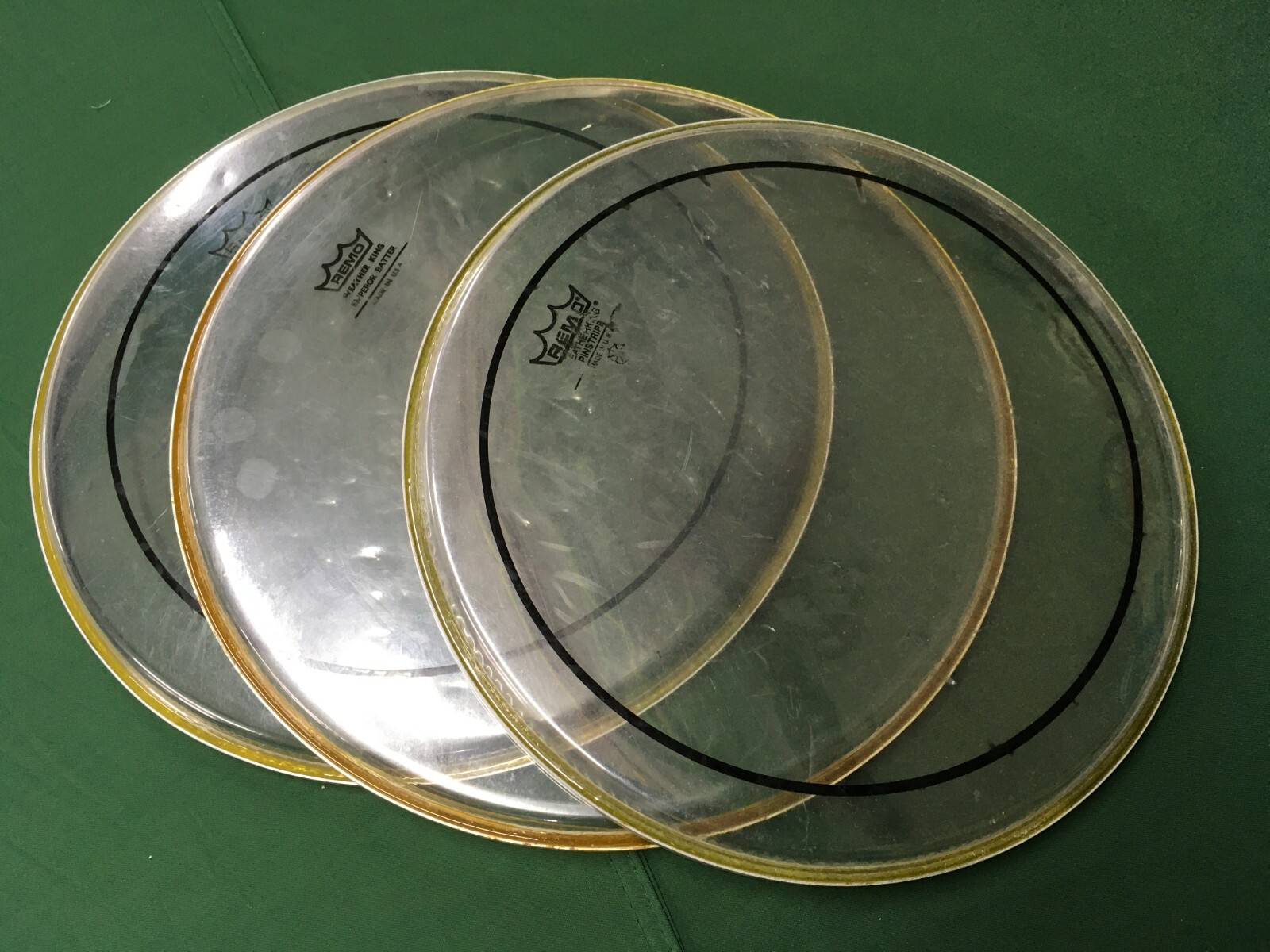 Remo Weatherking pinstripe Drum Heads Set Of 3 x 12"/13" eBay