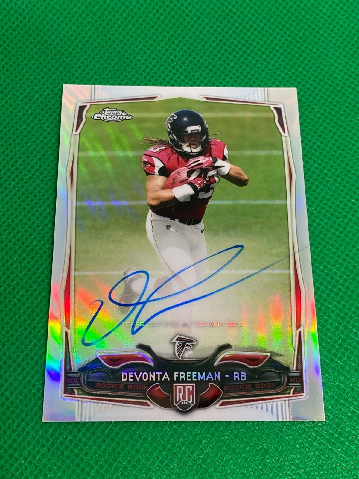 Devonta Freeman Topps Chrome #216 Autograph Refractor