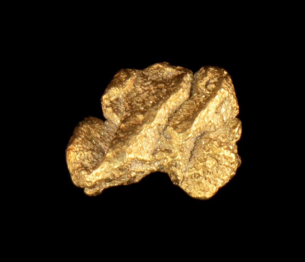 Genuine Calif. Alaska Natural Sponge Gold Nugget 1.18gr 9.99mm x