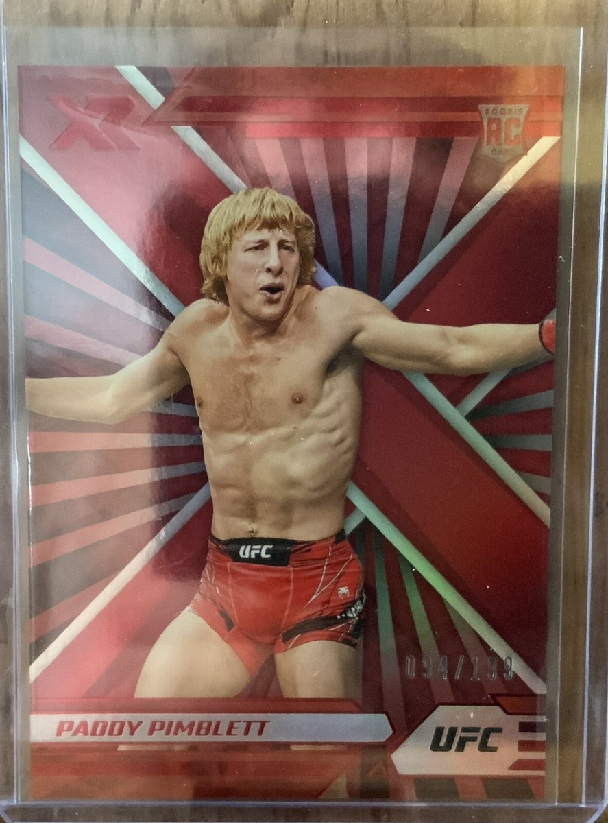 2022 Panini UFC Chronicles Paddy Pimblett Rookie RC Red XR /199