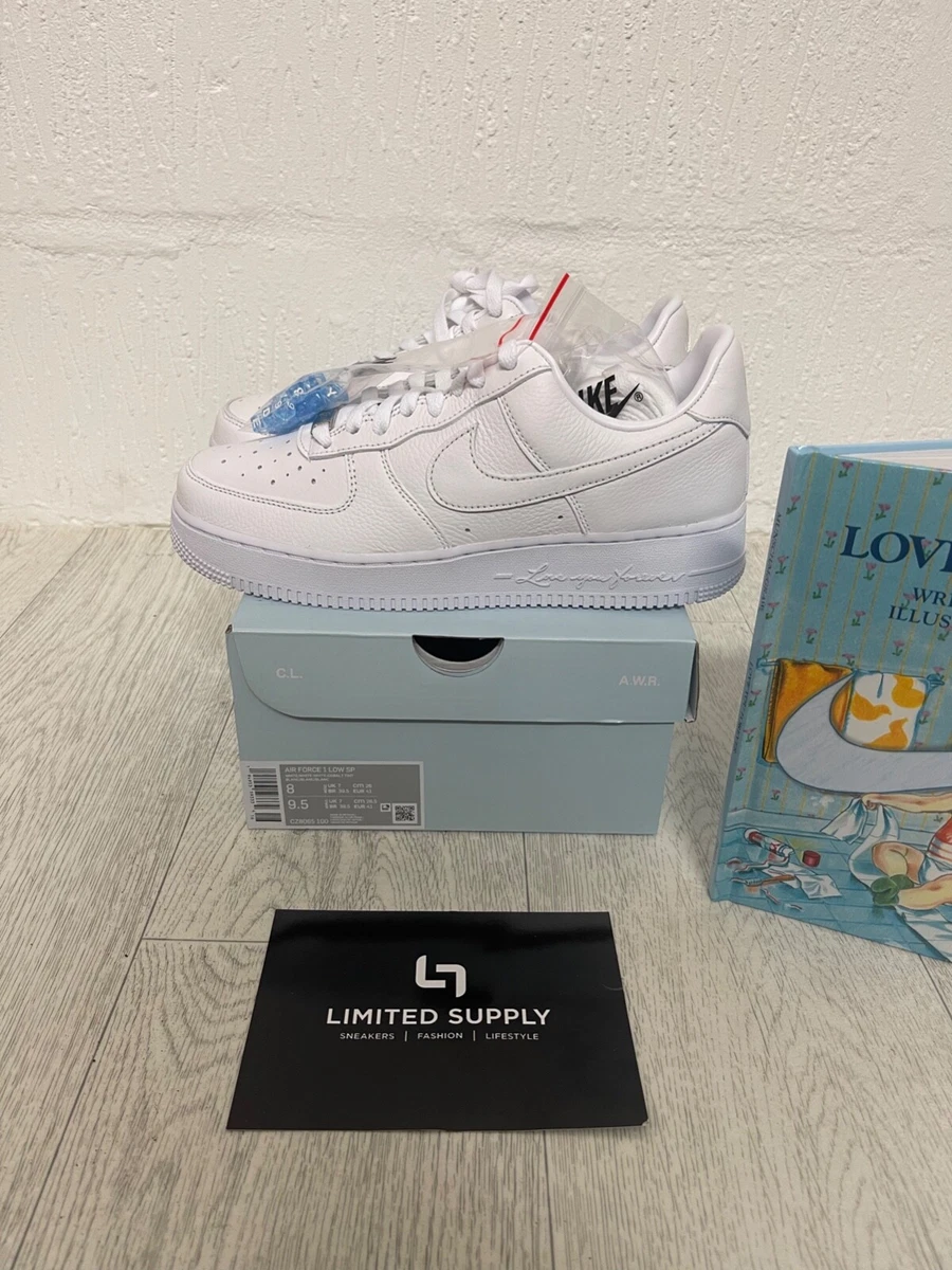 NIKE AIR FORCE 1 LOW SP WHITE NOCTA DRAKE (LOVE YOU FOREVER EDITION) UK 7  US 8