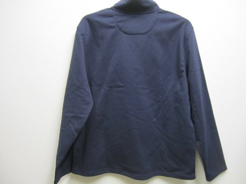 NWT IZOD MEN Sweater PEACOAT HTR 1/4 Zip Pullover Size XL BLUE NEW #1348 - Picture 2 of 6