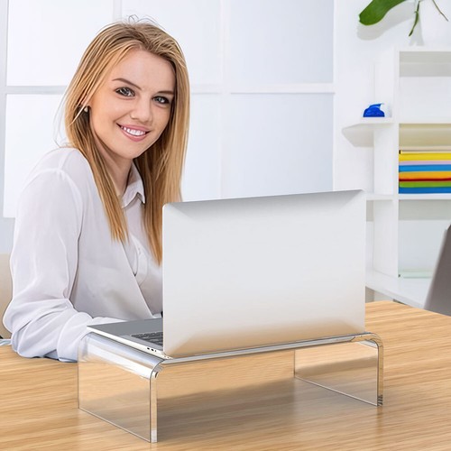 Acrylic Monitor Stand Laptop Stand Riser Desk Computer Stand Office Supplies - Afbeelding 5 van 9