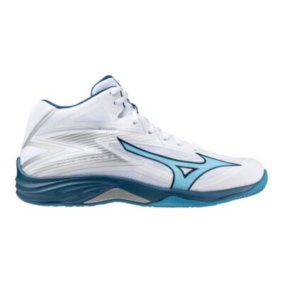 MIZUNO THUNDER BLADE Z MID VOLLEYBALLSCHUHE WEISS BLAU