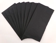 Duni 300ct Black Disposable Napkins 40x40cm/15.7x15.7in 2Ply, New
