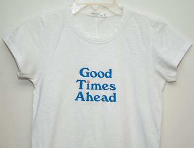 NWT RAG & BONE NEW YORK WOMEN'S GOOD TIMES CREW NECK T-SHIRT TOP XS WHITE
