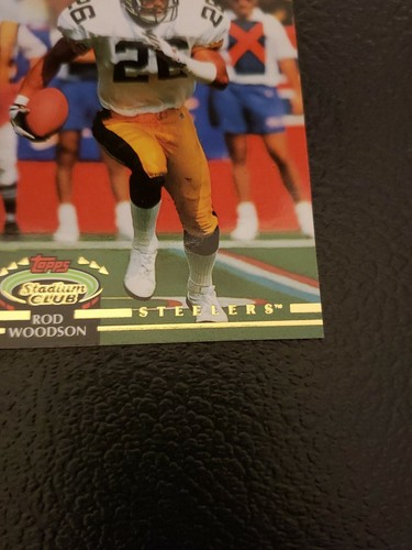 1992 TOPPS STADIUM CLUB ROD WOODSON - Pittsburgh Steelers #240 - Picture 5 of 6