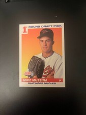 Baltimore Orioles Greats Mike Mussina and Ken Singleton Rookie card. rookie card picture