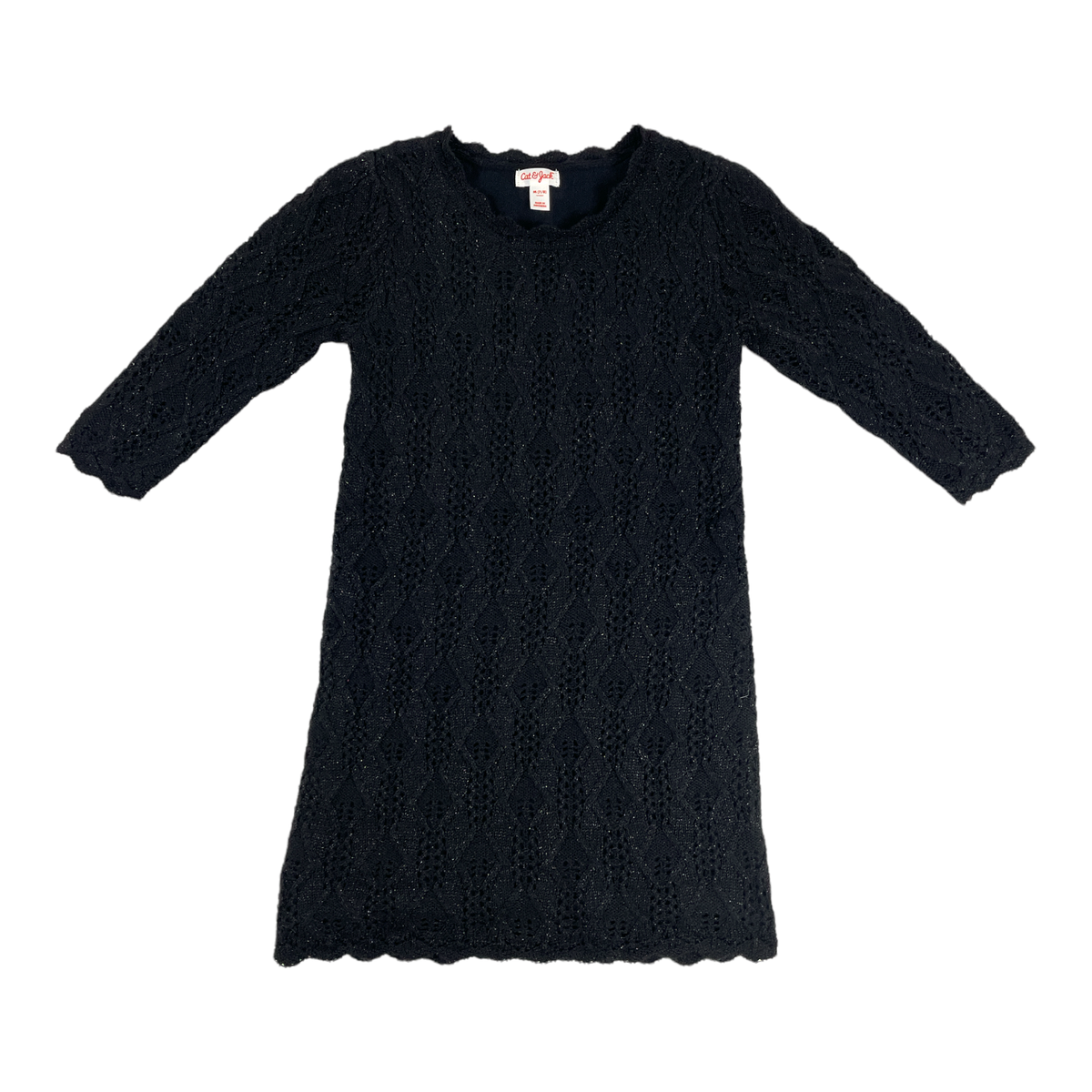 girl black sweater dress Jordan Girls Hooded Sweater Dress in Black