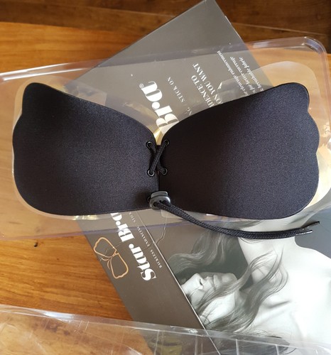 JML Star Bra Size 32 34A Cup  PUSH UP Stick On Backless Black boxed *NEW* - Picture 1 of 8