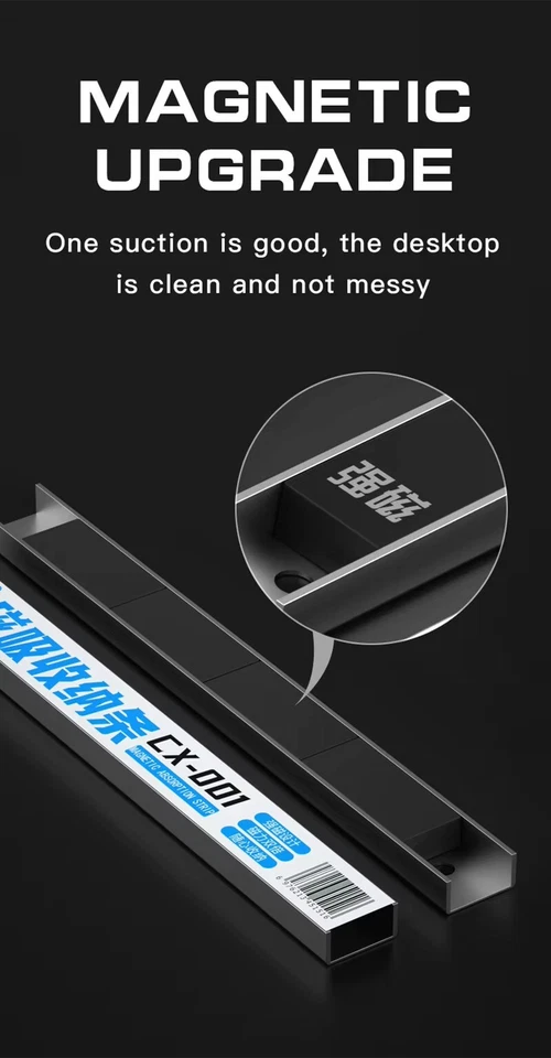 Magnetic ToolStrip Holder Bar Rail Rack Wall Mounted Bits Storage MaAnt CX-001 - Image 4 of 4