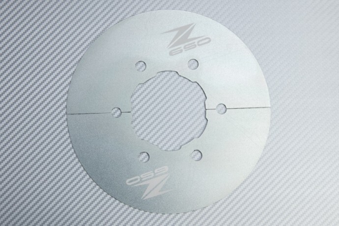 Cache poulie KAWASAKI NINJA 650 2020-2021 en aluminium couleur titane