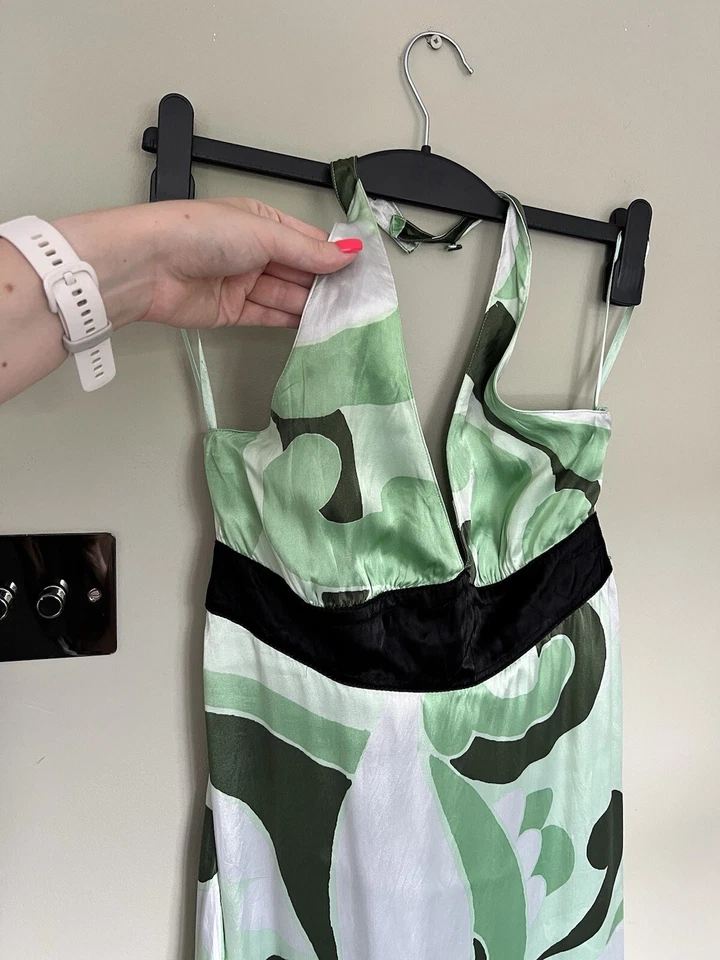 Vintage Firetrap Halter neck Dress - Y2K - Size M - Image 4 of 4