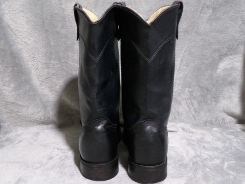 Acme Womens Boots Black 7.5M Western Roper Rodeo Cowboy Leather Riding 18008 - Picture 4 of 15