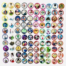 DRAGON BALL Z Rare Vintage 1990 MENKO Card Lot of 100 pcs Multicolor Japanese