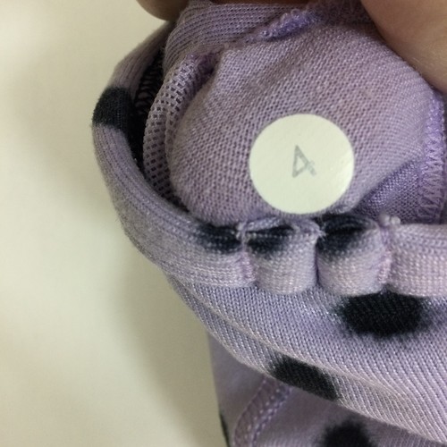 Lululemon Womens Power Y High Noon Purple Lilac Black Dot Tank Top Size 4 - Picture 7 of 8