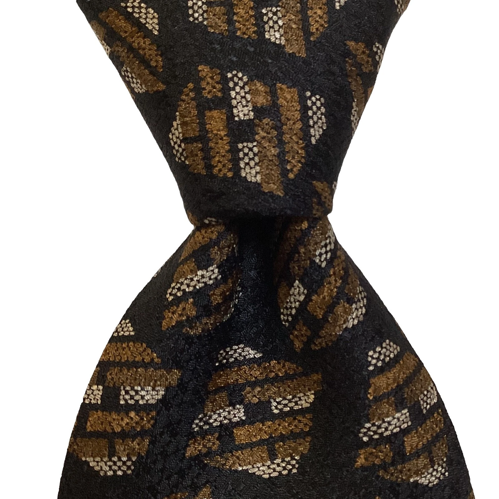 Donna Karan Marrón 100% Corbatas de seda para hombres