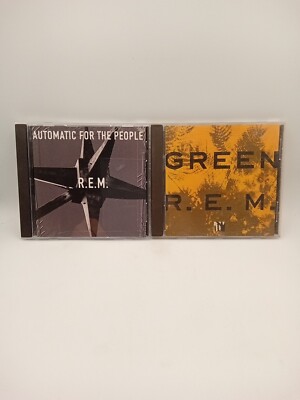 R.E.M. : AUTOMATIC FOR THE PEOPLE & GREEN  2-CD Bundle Used 