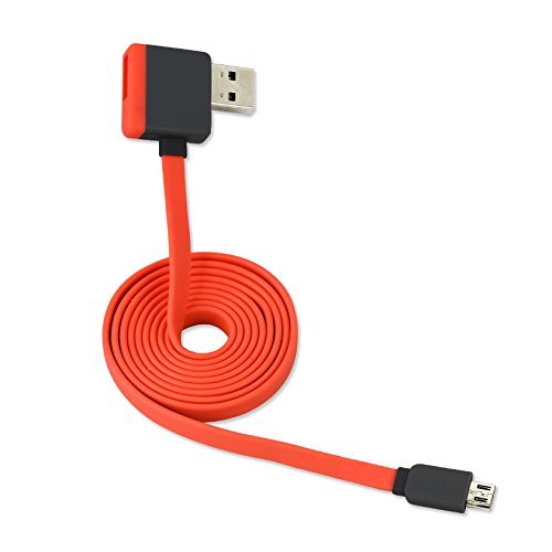 Reiko 39″ MICRO-USB Cable With Female Adapter – Retail Package -Red