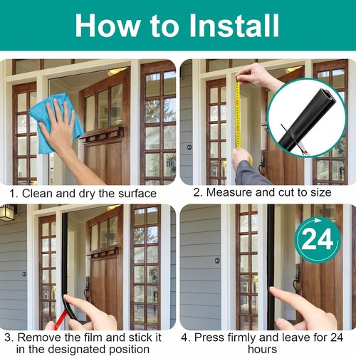 Door seal sealing tape window seal front door seal self-adhesive 10 m - Picture 6 of 12