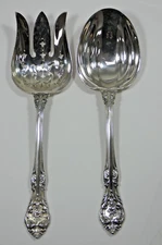 Gorham King Edward Sterling Silver  2 Piece Salad Serving Set