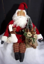 PATTERN, Christmas Santa, 25 in. Primitive farmhouse,  Dumplinragamuffin, 363