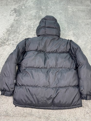 Brooklyn Xpress Jacket Mens Large Hooded Full Zip Puffer Coat Hip Hop 90s Vtg - Picture 2 of 8
