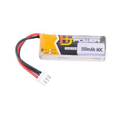 2x Lipo Akku 380mAh 1S 3,7V 25C – Pour Hubsan X4, Galaxy Visitor, Walkera Coccinelle Et Autres Drones