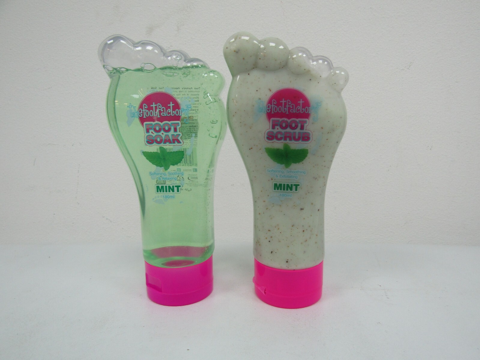 The Foot Factory Foot Soak 180ml, Scrub 180ml,