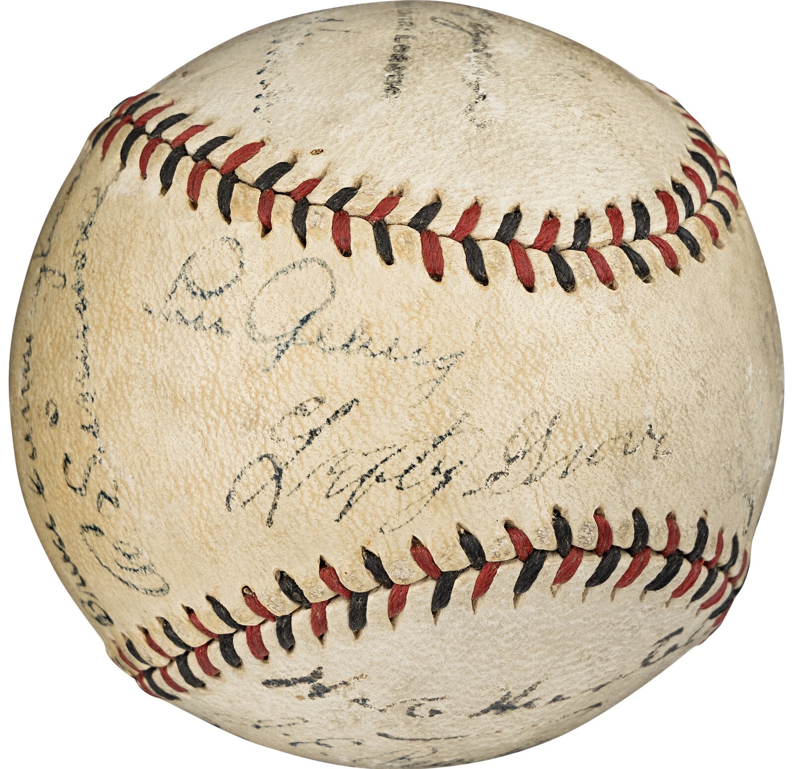 Babe Ruth Autographed Signed New York Yankees 1931 Tour Of Japan Team Baseball With Lou Gehrig PSA DNA & Beckett COA 