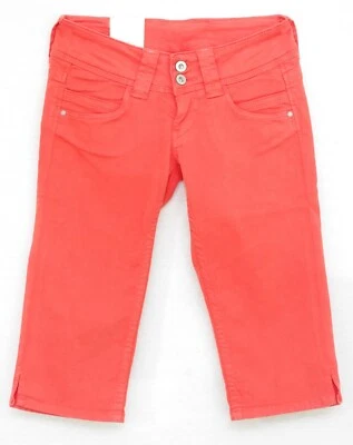 Pepe Jeans bermuda long corsaire orange femme Venus PL800037T41 taille 25 - Photo 1/4