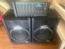 PEAVEY PA SYSTEM WITH HEAD AND SPEAKERS