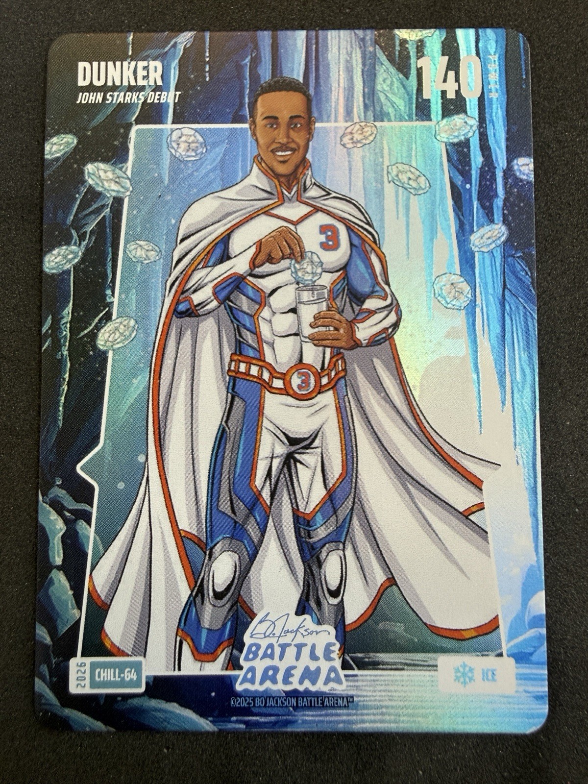 2026 Bo Jackson Battle Arena DUNKER JOHN STARKS #CHILL-64 Blue Ice Debut.