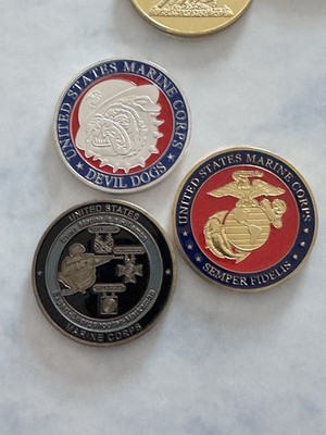 3 Coins Marine Corps Challenge Coins Every Marines A Rifleman Devil Dogs