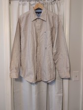 Tommy Hilfiger Men's Long Sleeve Button-up Embroidered Crest XL Preppy Office