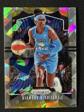 Diamond DeShields 2020 Panini Prizm WNBA #74 Cracked Ice Prizm Sky