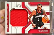 2024-25 National Treasures Jalen Green Game Used Tremendous Jersey Card /99