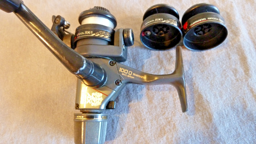 Moulinet De Pêche Vintage Shimano AX Quickfire II 100Q Bio Grip